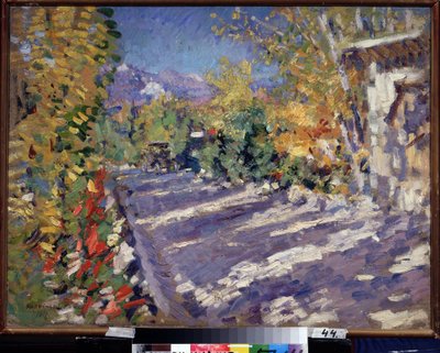 Road to Gurzuf by Konstantin Alekseevich Korovin