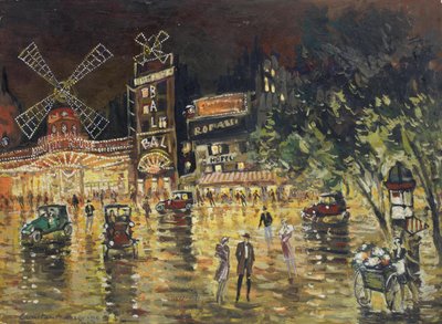 The Moulin Rouge by Konstantin Alekseevich Korovin