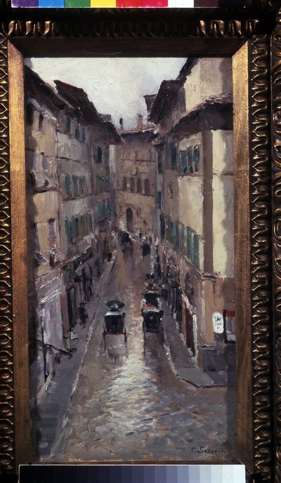 Rain in Florence by Konstantin Alekseevich Korovin