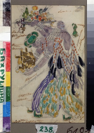 Costume Design for the Ballet Raimonda by A. Glazunov by Konstantin Alekseevich Korovin