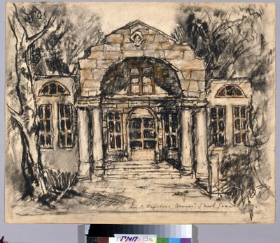 Stage Design for the Opera Eugene Onegin by P. Tchaikovsky by Konstantin Alekseevich Korovin