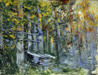 Stage Design for the Opera "The Legend of the Invisible City of Kitege and the Maiden Fevronia" by Nikolai Rimsky-Korsakov by Konstantin Alekseevich Korovin