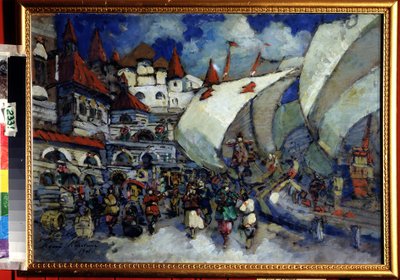 Stage Design for the Opera Sadko by N. Rimsky-Korsakov by Konstantin Alekseevich Korovin