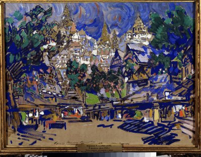 Stage Design for the Opera The Golden Cockerel by N. Rimsky Korsakov by Konstantin Alekseevich Korovin
