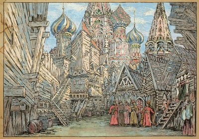Set design for Act I of the opera 