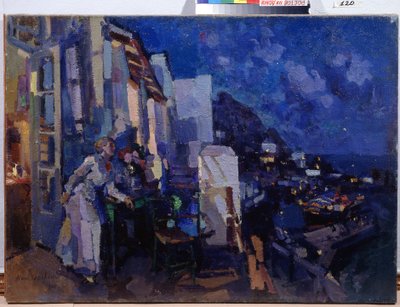 Evening on the Verandah by Konstantin Alekseevich Korovin