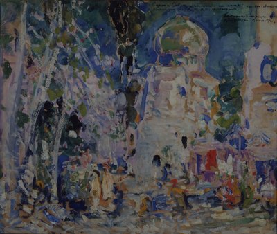 Stage Design for the Ballet The Scarlet Pimpernel by F. Hartman, 1911 by Konstantin Alekseevich Korovin