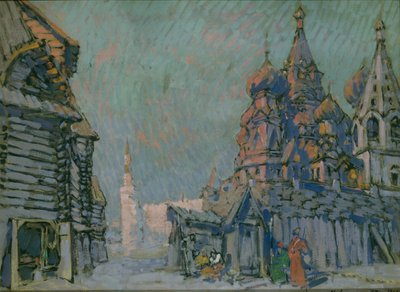 Stage design for the opera Khovanshchina by M. Musorgsky by Konstantin Alekseevich Korovin