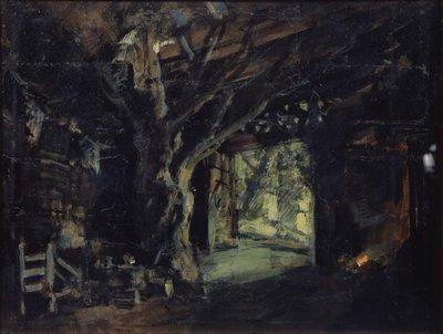 Stage Design for the Opera The Valkyrie by R. Wagner, 1919 by Konstantin Alekseevich Korovin