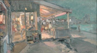 Teahouse in the Crimea by Konstantin Alekseevich Korovin