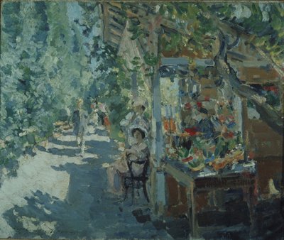 The Crimea. Fruit store by Konstantin Alekseevich Korovin