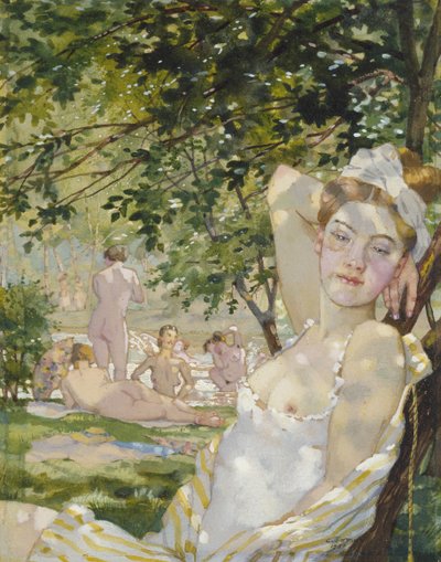 Bathers in the Sun by Konstantin Andreevic Somov