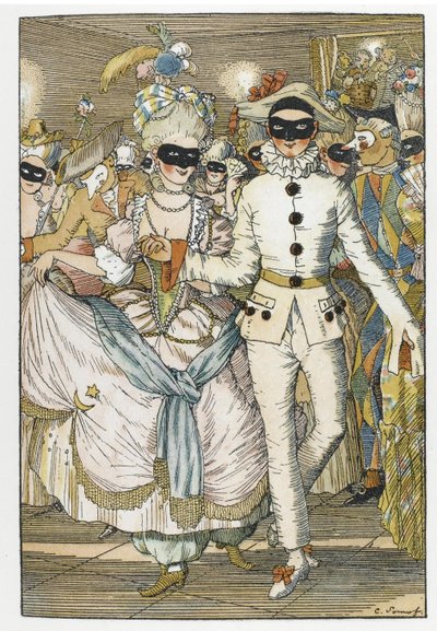 Illustration for Book Le Livre de la Marquise by Konstantin Andreevic Somov
