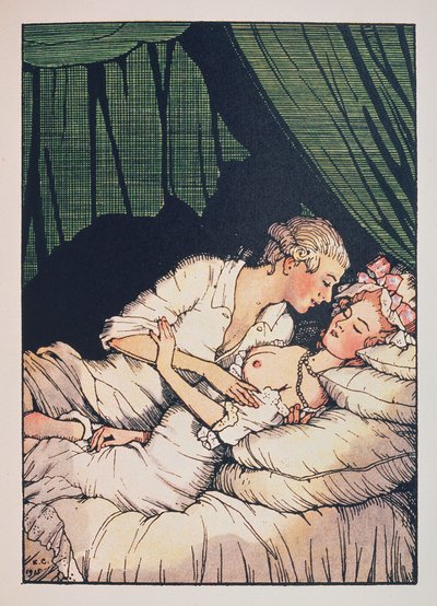 Illustration for the Book of Marquise by Franz Blei by Konstantin Andreevic Somov