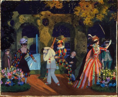 The Italian Comedy by Konstantin Andreevic Somov