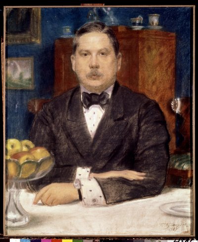 Portrait of the artist K. Somov by Konstantin Andreevic Somov