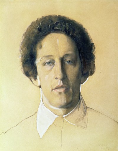 Portrait of Aleksandr Aleksandrovich Blok (1880-1921) by Konstantin Andreevic Somov