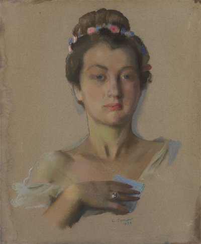 Portrait of Alexandra Levchenko by Konstantin Andreevic Somov