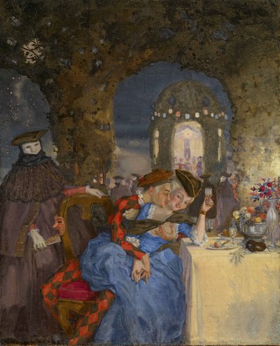 Rendezvous, c. 1918 by Konstantin Andreevic Somov