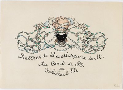 Vignette from Le Livre de la Marquise, 1907 by Konstantin Andreevic Somov