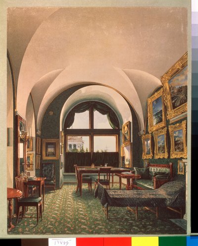 The Small Study of Emperor Nicholas I in The Winter Palace in St Petersburg by Konstantin Andreyevich Ukhtomsky