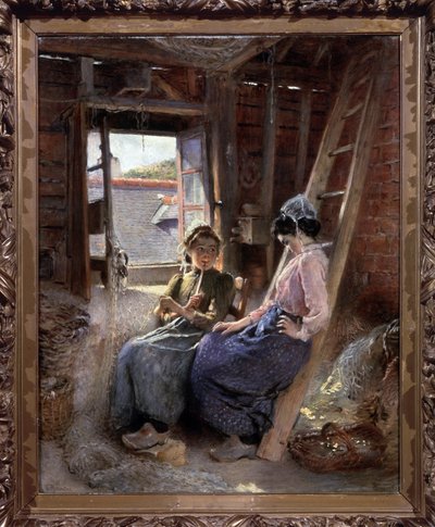 Two Bretons by Konstantin Egorovich Makovsky