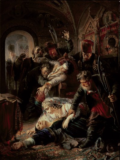 Hired Assassins Killing Tzar Boris Fyodorevich Godunov