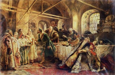 The Kiss Ceremony by Konstantin Egorovich Makovsky