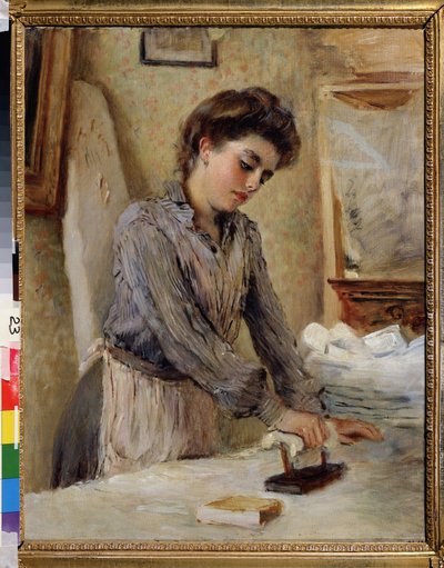Woman Ironing by Konstantin Egorovich Makovsky