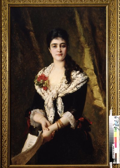 Portrait of the Singer A. Panaeva Kartseva as Tatyana in the Opera Eugene Onegin by P. Tchaikovsky by Konstantin Egorovich Makovsky