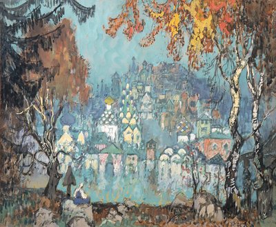 A Sunk City: The Invisible City of Kitezh, 1933 by Konstantin Ivanovich Gorbatov