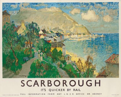 An advertising poster for Scarborough by Konstantin Ivanovich Gorbatov