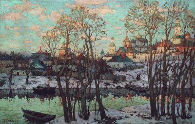 Cityscape by Konstantin Ivanovich Gorbatov