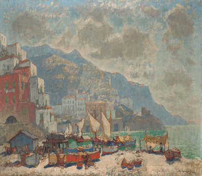 View of Amalfi in the Morning Light by Konstantin Ivanovich Gorbatov