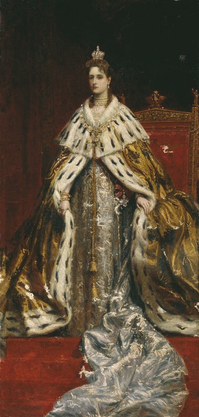 Portrait of Alexandra Feodorovna (Alix of Hesse) by Konstantin Makovsky