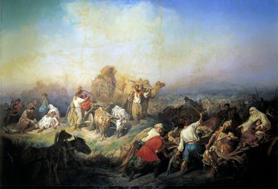 The Military Road Between Sevastopol and Simferopol in the Time of the Crimean War by Konstantin Nikolayevich Filippov