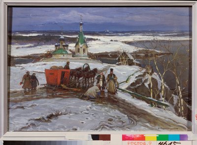 The Closed Sleigh in Russia of the 17th Century by Konstantin Veshchilov