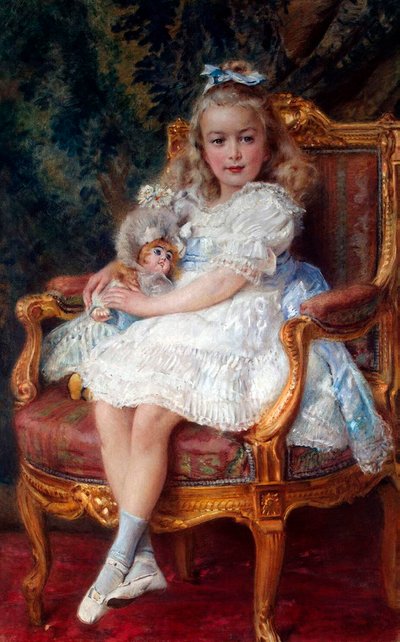 Portrait of Grand Duchess Maria Nikolaevna of Russia, 1899-1918, 1905 by Konstantin Yegorovich Makovsky