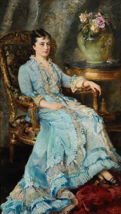 Portrait of Princess Ekaterina Mikhailovna Dolgorukova by Konstantin Yegorovich Makovsky