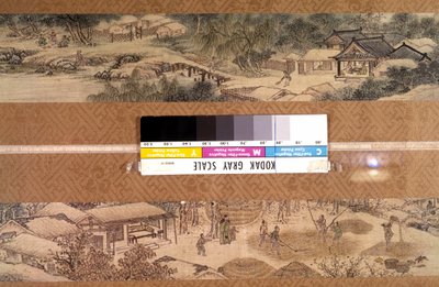 Art Coreen: landscape of the four seasons attributed to Kim Tu Ryang (Tu-Ryang) (1686-1764) by Korean School