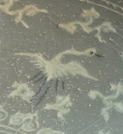 Bowl with cranes and clouds, c.1150-1200 by Korean School