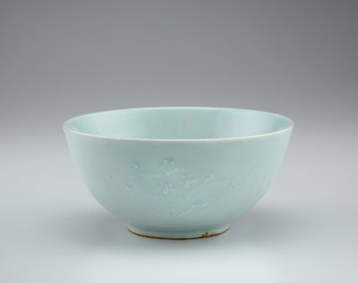 Bowl with floral spray decoration in relief, 19th century by Korean School