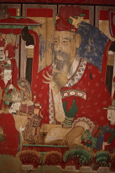 Byeonseong, the Sixth King of Hell (detail), 1798 by Korean School