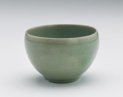 Cup with Incised Floral Decoration by Korean School