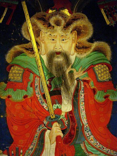 Detail, Portrait of the Tenth King (Yeonsangun) by Korean School