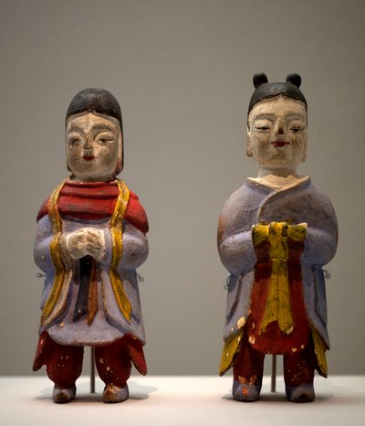 Figurines in Shaman Costume by Korean School