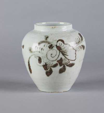 Jar with floral design, Yi dynasty, 1392-1910 by Korean School