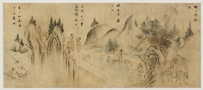 Landscape with Immortals, late 19th century by Korean School