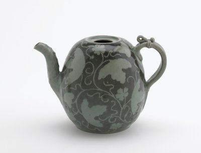 Wine ewer in the form of a melon, Koryo period, second half of 12th century by Korean School