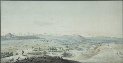 View of the Konstantinogorsk Fortress from the Mountain Mashuk, 1805 by Korneev